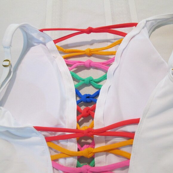 Bleu by Rod Beattie Women's Core-Lace-Down Mio One-Piece Swimsuit Sz 6 - Picture 9 of 11